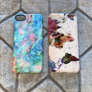 iPhone 7/8 Phone Cover Bundle World Map & Pastel